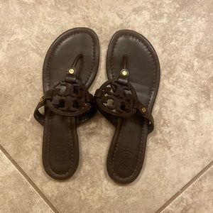 Tory Burch Millar sandal chocolate brown